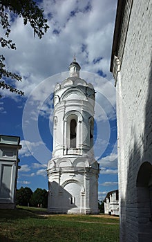 Bell tower of Church of St. George the Victorious in the Museum reserve Kolomenskoye