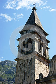 The bell tower of the church of St. Matthew