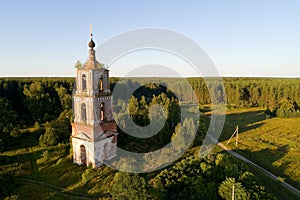 The bell tower of the Church of St. Nicholas the Wonderworker in