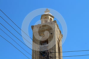 Bell tower of the Church of St. Savva . Nicosia. Cyprus