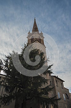 Bell tower of the church of Vignola