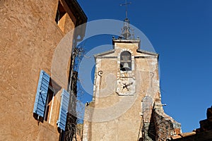 Bell tower and clock on the beffroi