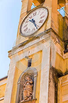 Bell tower with clock