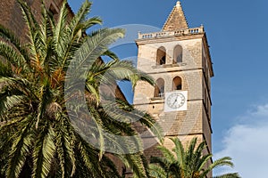 Bell tower of the parish church of Porreres photo