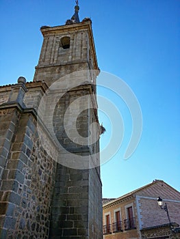 Bell tower of the Colegio de GramÃÂ¡ticos S.XVII in the municipality of Cueva de Toledo photo