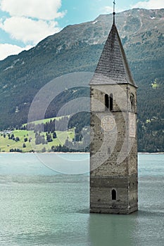 The Bell Tower of Curon, South Tyrol