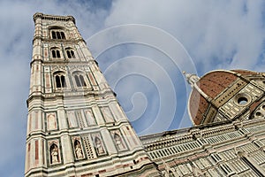 Bell tower and dome of the cathedral of Florence