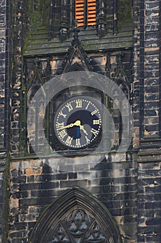 The bell tower in the Edinburgh