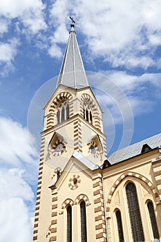 Bell tower of the Evangelical-Lutheran Stt. photo