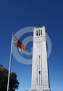 Bell tower and flag