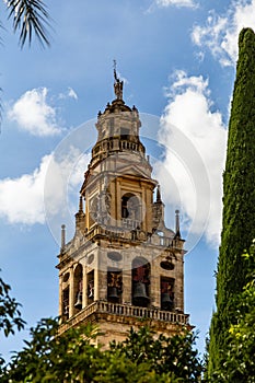 Bell tower and former minaret of the Mezquita, Catedral de Cordoba photo