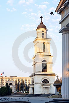 the bell tower and the government building