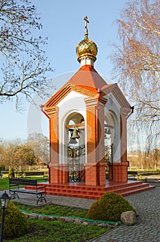 Bell tower of Holy Nativity of Virgin Orthodox convent, Brest, Belarus