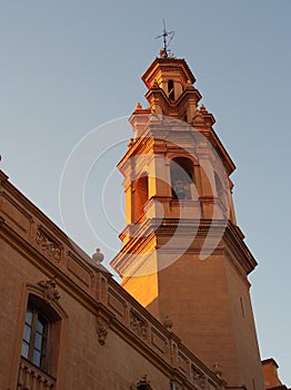 Bell Tower in Late Afternoon Sunlight, Valencia
