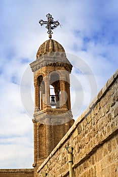 A bell tower in Mardin,Midyat