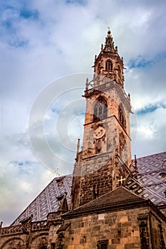Bell Tower of Maria Himmelfahrt Cathedral, Bozen, Italy