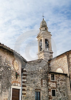 Bell tower of the medieval sanctuary of St. Mery of