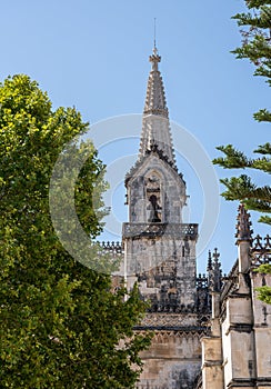 Bell Tower of the Monastery of Batalha near Leiria in Portugal