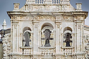 Bell tower of the Monastery of Santa MarÃÂ­a de La Vid, La Vid y Barrios, Burgos, Spain photo