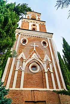 Bell tower in Monastery of St. Nino at Bodbe. Sighnaghi. Georgia