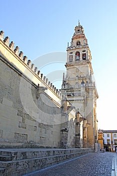 Bell tower of the mosque in Cordoba photo