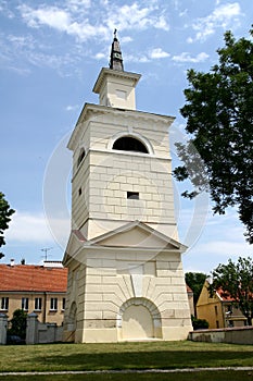 Bell Tower next to Pultusk basilica photo