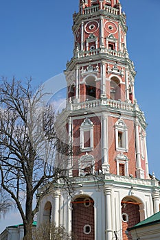 Bell Tower of the Novodevichy Monastery, Moscow, Russia