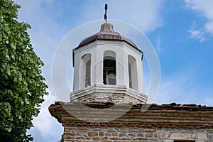 Bell tower of Old church Sveta Troitsa Holy Trinity church in the town of Dryanovo, Bulgaria.