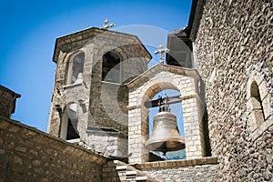 Bell-tower of orthodox monastery