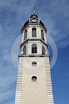 Bell tower on the place Antonin Poncet in Lyon