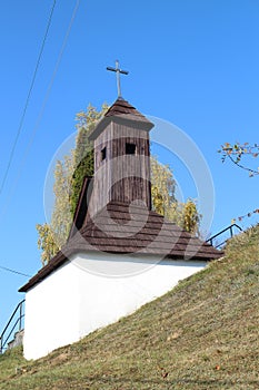 Bell tower in Podzamcok, Dobra Niva in Slovakia