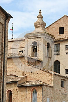 Bell Tower in Recanati, Marche, central italy photo