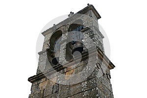 Bell Tower of the Romanesque Church in Montalegre, Portugal