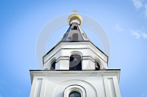 Bell tower of the russian orthodox church