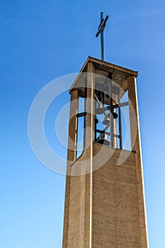 Bell Tower of Saint Olaf Catholic church in Minneapolis Minnesota