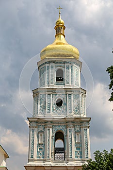 Bell Tower of Saint Sophia Cathedral in Kiev, Ukraine