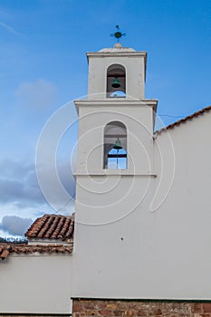 Bell tower of San Roque church in Sucre, Boliv