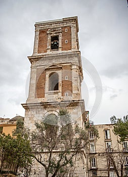 Bell tower of Santa  Chiara in Naples