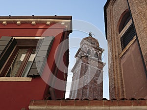 The bell tower of Santa Maria dei Carmini photo