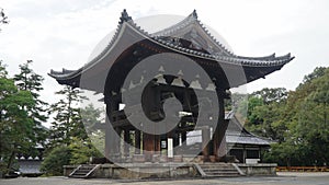 The Bell Tower (The Shoro) of a Buddhist Temple, Todai-ji. Nara, Japan.