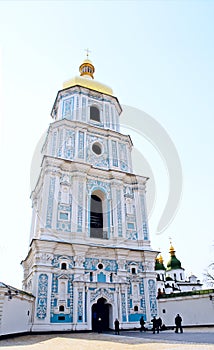 Bell tower Sofia cathedral in Kiev, Ukraine