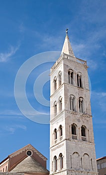 Bell-tower of the St Anastasia cathedral in Zadar