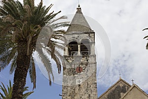 Bell tower of St.Dominik ancient convent in Trogir, Croatia