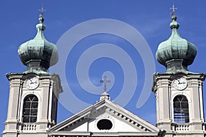 Bell tower, St. Ignatius church in Gorizia photo