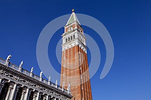 The bell tower in St. Marks Square