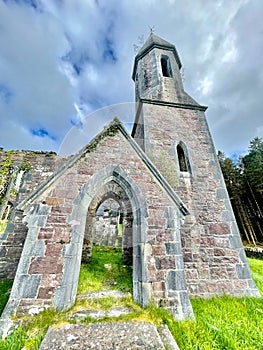 Bell Tower at Toormakeady Church Lough Mask County Mayo Republic of Ireland