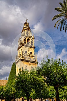 The Bell Tower, Torre Campanario at the Mosque-Cathedral of Cordoba, Spain photo
