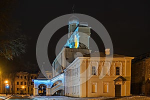 The bell tower of Veliky Novgorod Detinets.