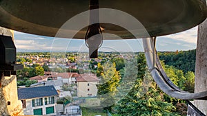 Bell tower view of village