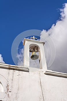 Bell tower in the village Chamaitoulo, Crete, Greece